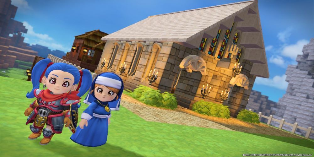Dragon Quest Builders 2 Nun and builder