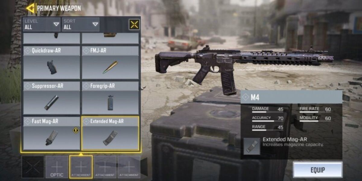 equiping an extended mag in cod_ mobile