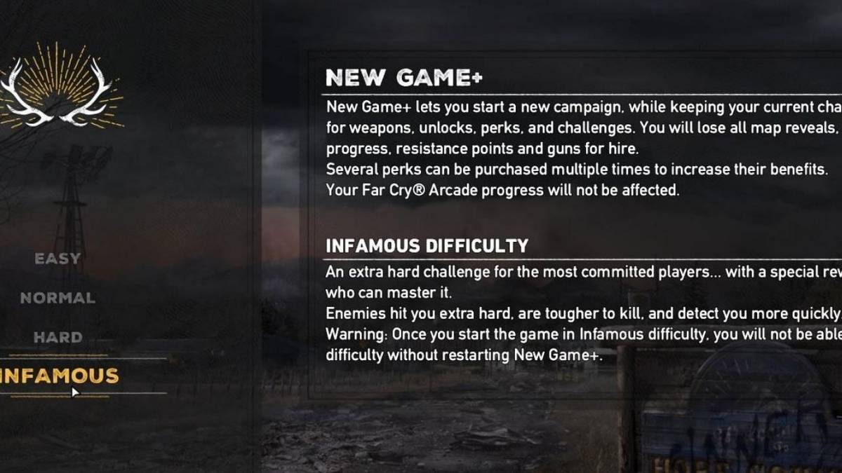 Far Cry 5 special infamous reward