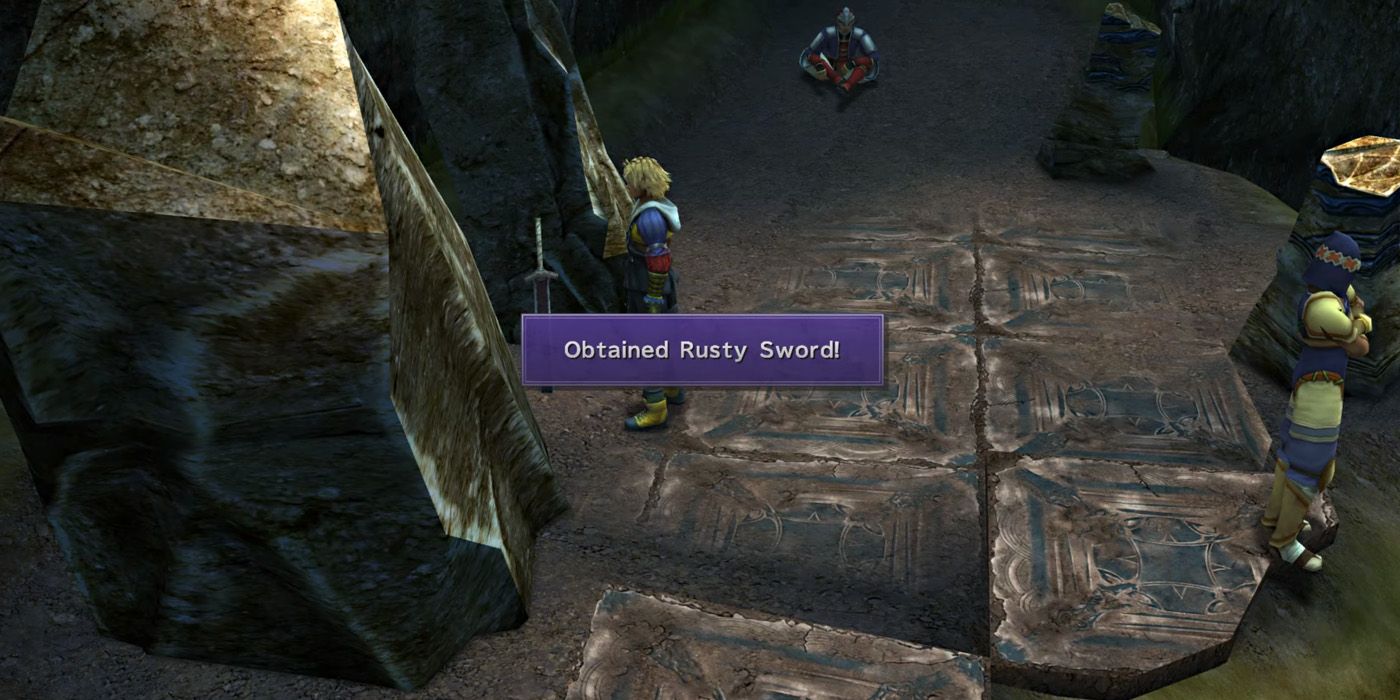 Obtaining the Rusty Sword in Final Fantasy X
