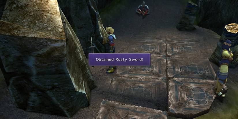 Obtaining the Rusty Sword in Final Fantasy X
