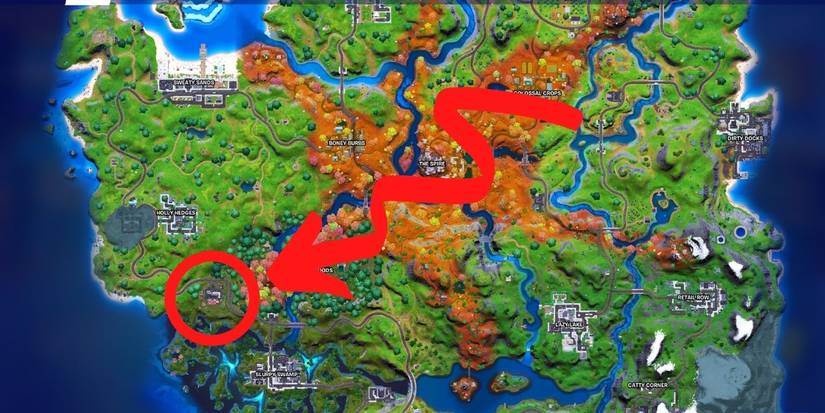 fortnite season 6 map durr burger location