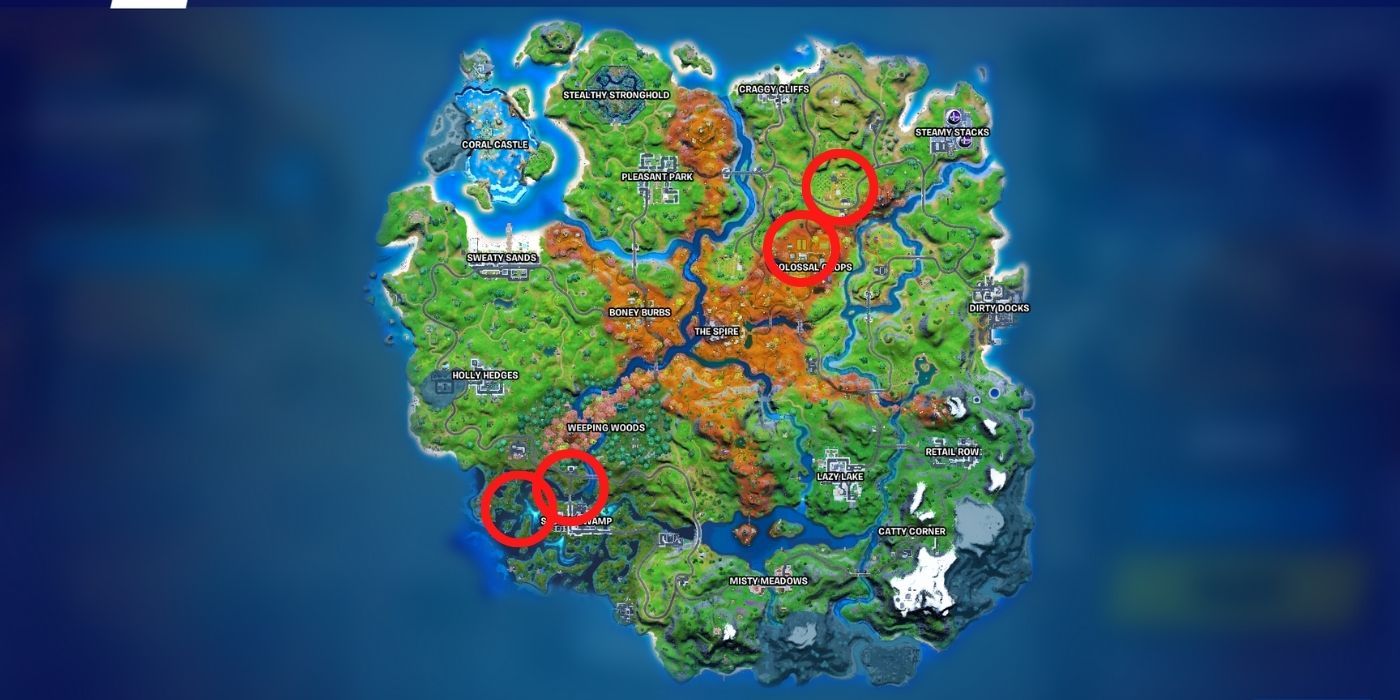 fortnite season 6 map forage item locations