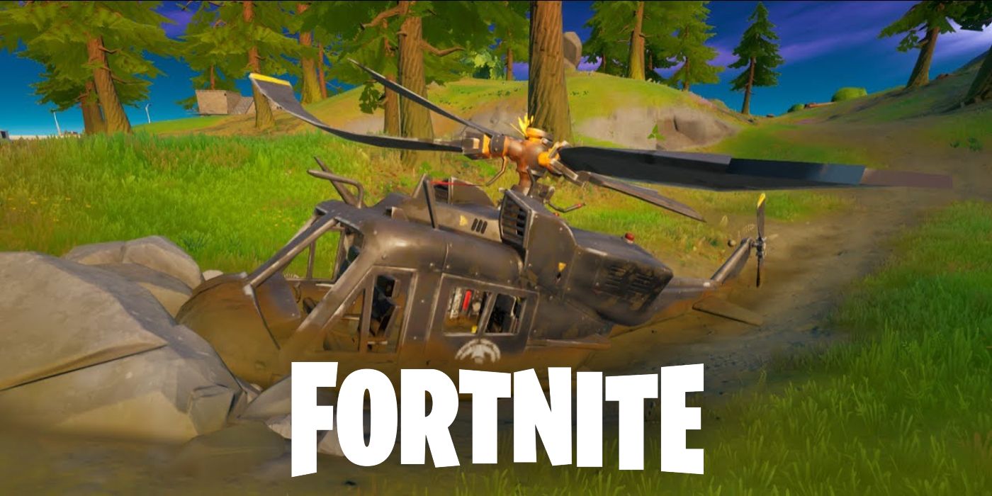 fortnite season 6 downed helicopter