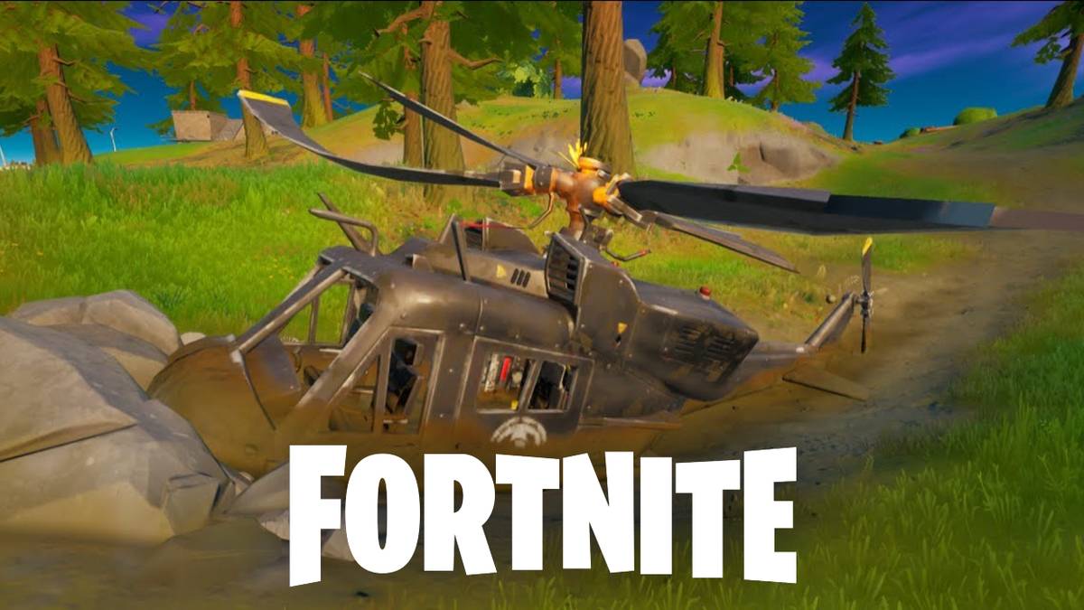 fortnite season 6 downed helicopter