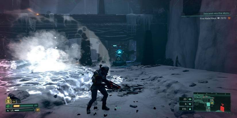 fractured waste iced