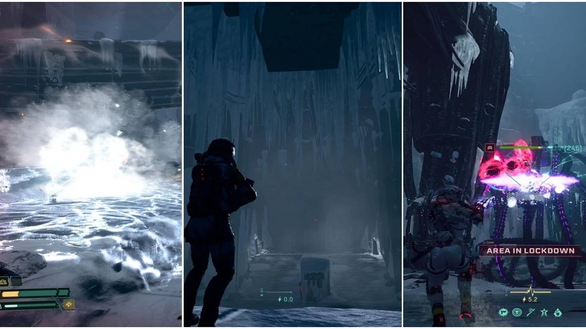 Screenshots from the Fractured Wastes biome