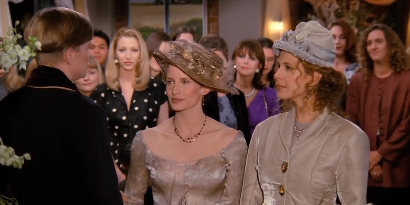 A still from the Friends episode, 'The One With the Lesbian Wedding'