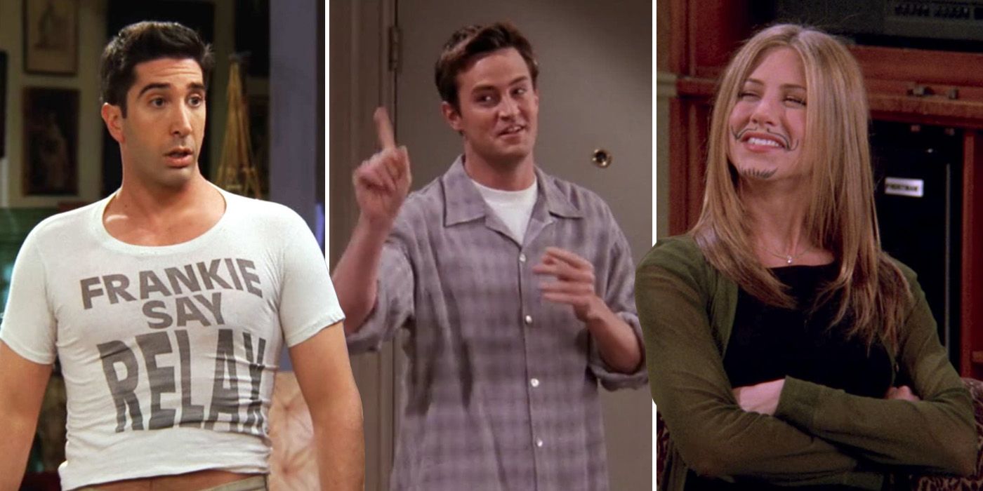 Ross, Chandler and Rachel from Friends