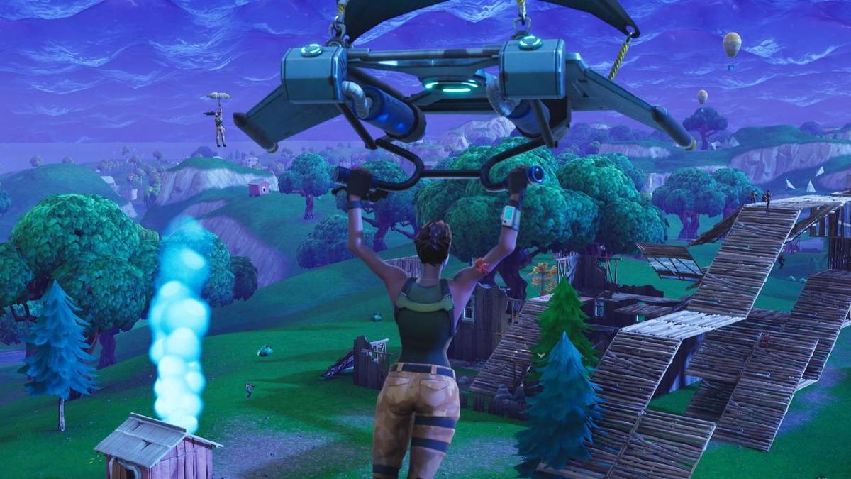 fortnite character dropping in