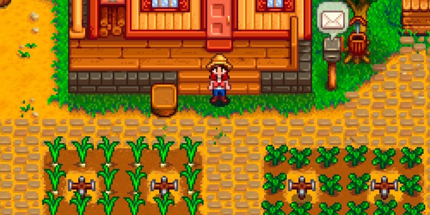Stardew Valley house and crops horizontal
