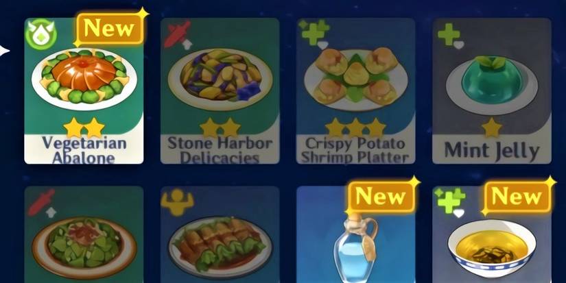 genshin impact food selection screen