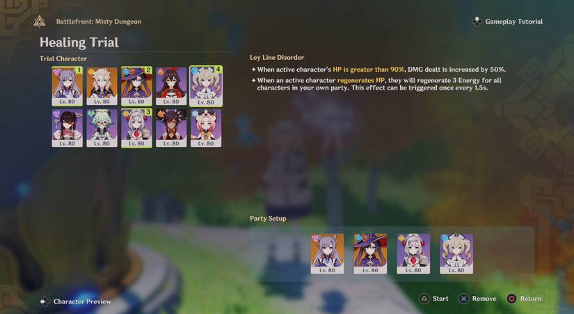 healing trial roster