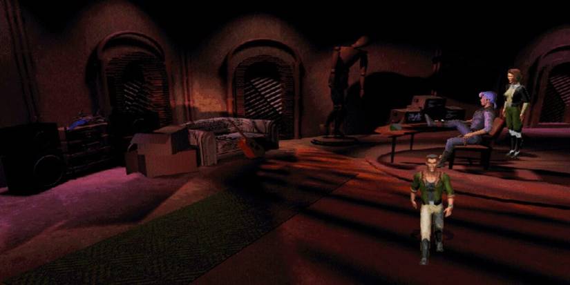 Hell: A Cyberpunk Thriller - characters in living room