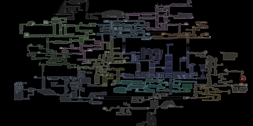 where to find an important key item on the map.