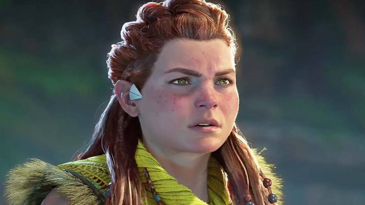 horizon forbidden west aloy face close-up