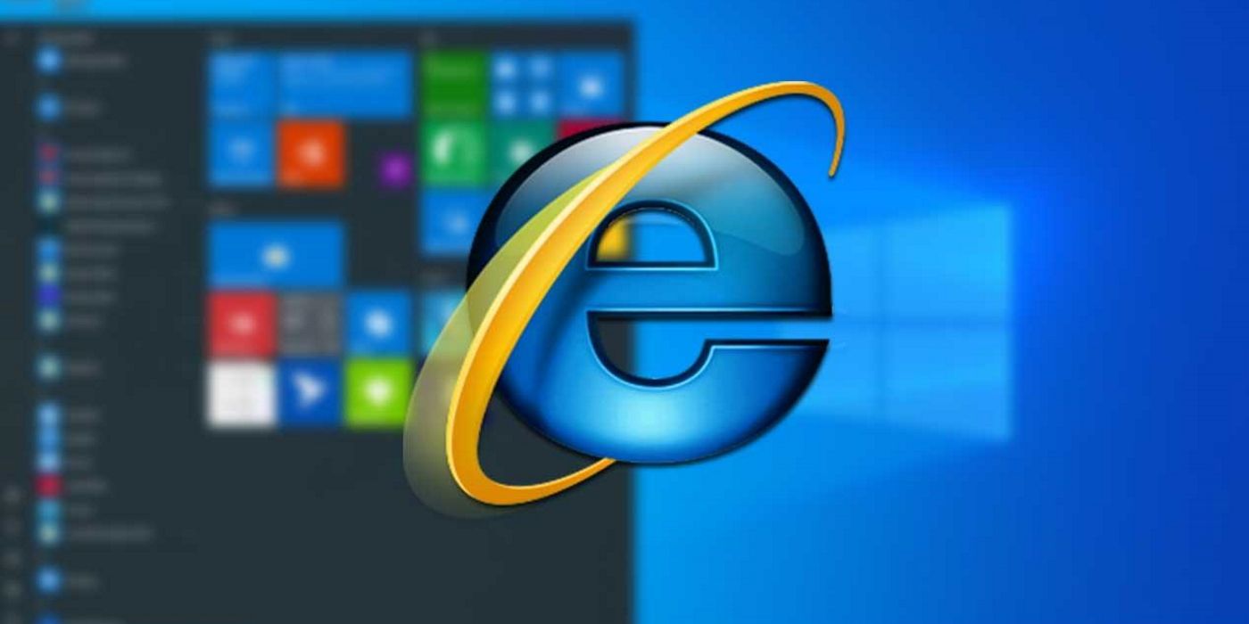 Меню «Пуск» Internet Explorer Windows 10