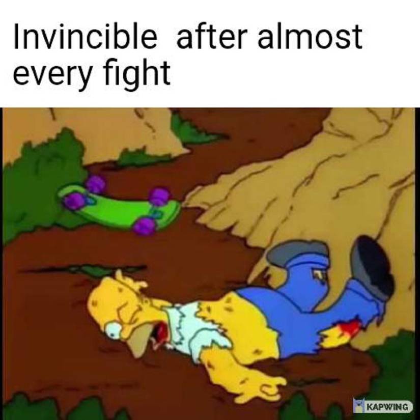 invincible meme using homer simpson