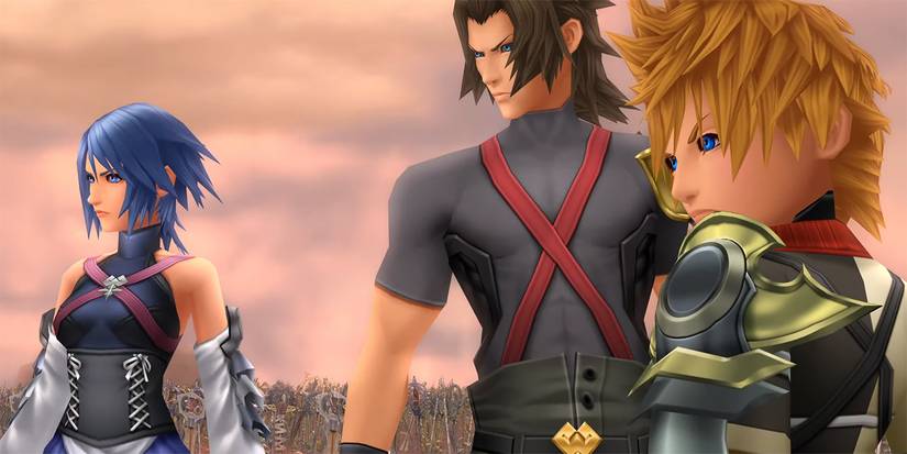kingdom hearts birth by sleep aqua terra ventus
