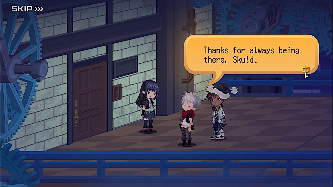 skuld ephemer protagonist outside ventus room