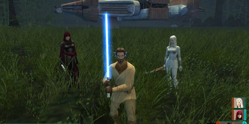 star-wars-knights-of-the-old-republic-2-party-on-planet