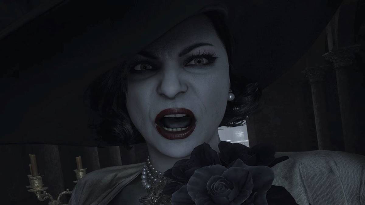 lady dimitrescu face model cosplay