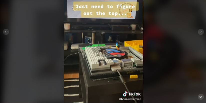 Lego PlayStation 1 in action tiktok
