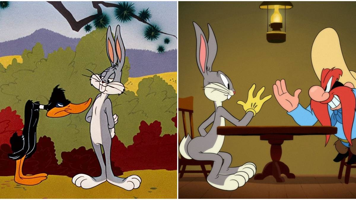 looney tunes split image bugs bunny