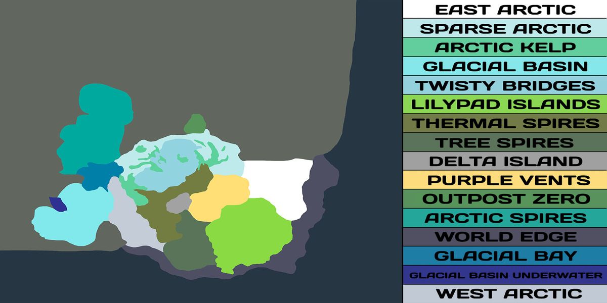 Unofficial map of Subnautica: Below Zero