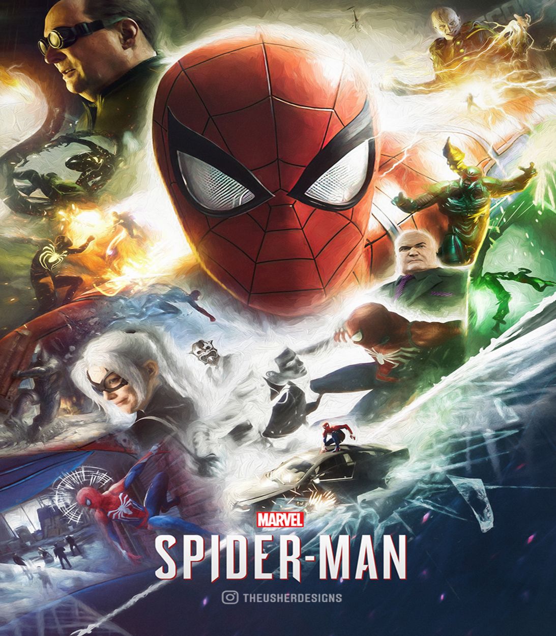 marvels spider-man fan poster vertical