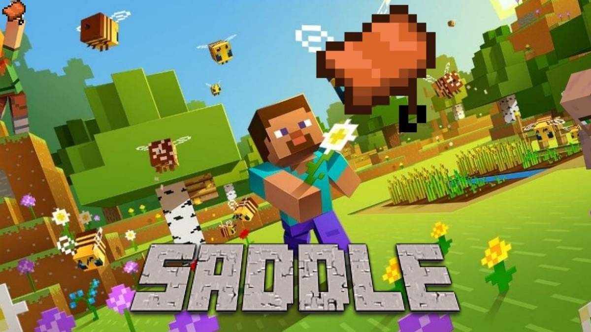 minecraft how to craft a saddle