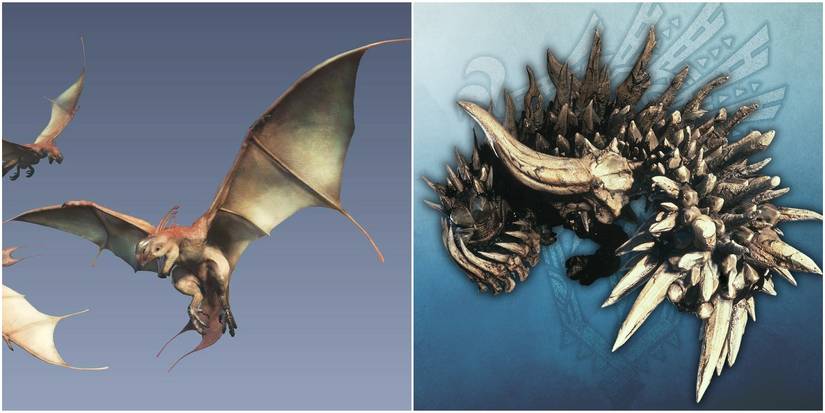 raphinos the small monster and radobaan the big monster.