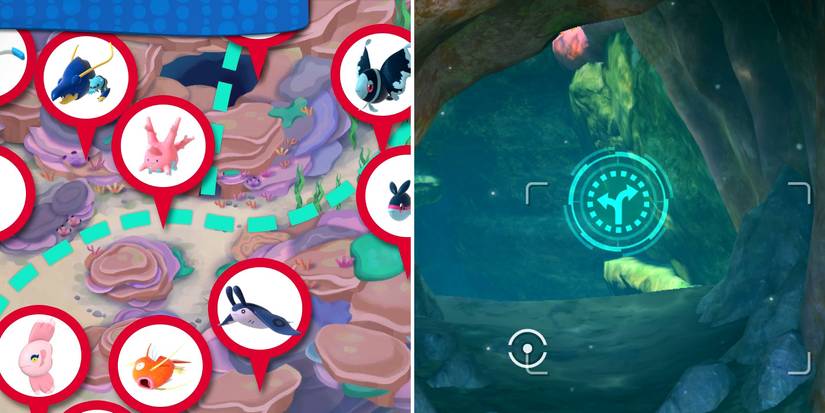The Undersea Cave route in the Lental Seafloor course in New Pokemon Snap