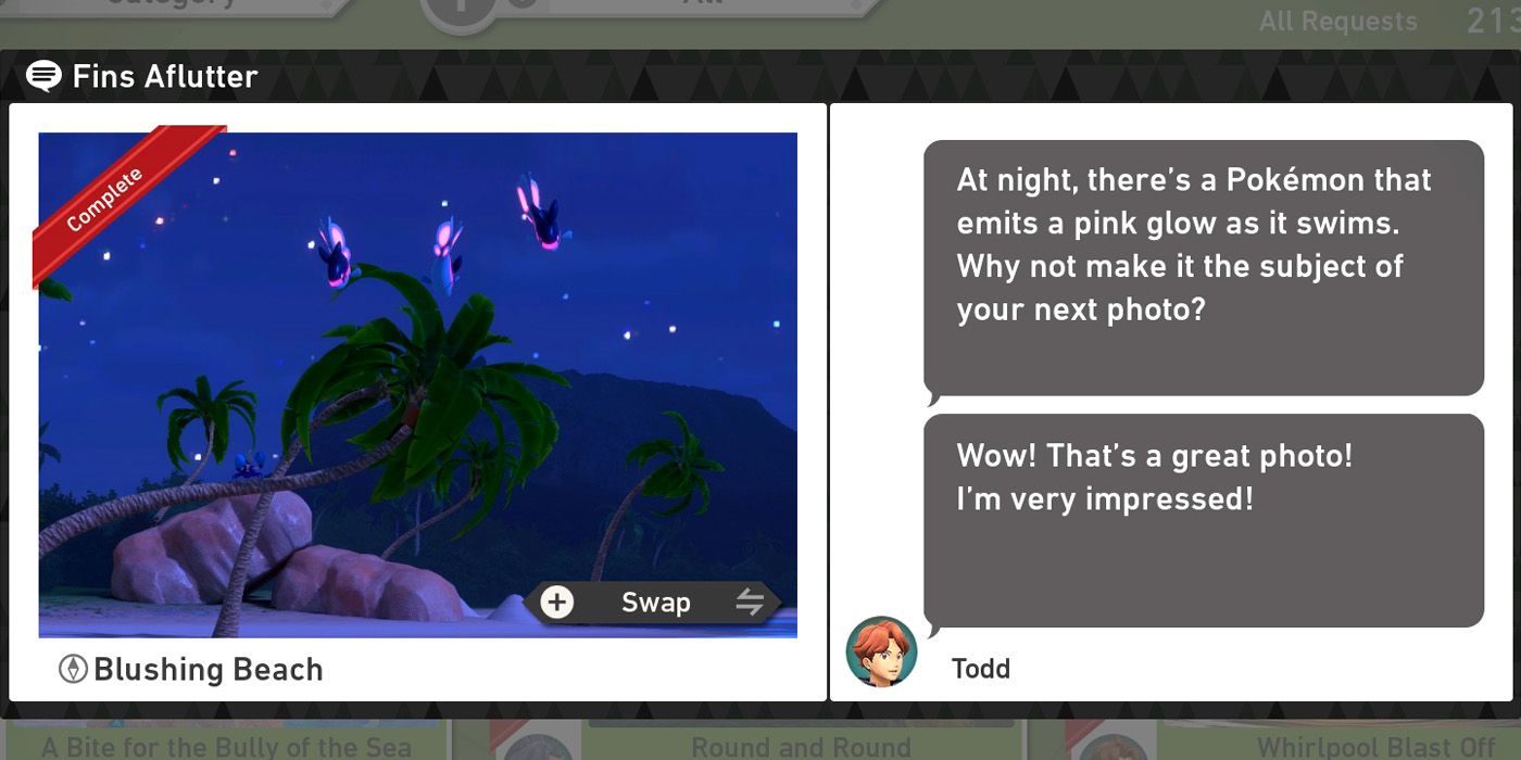 New Pokemon Snap Every Request In Blushing Beach (Night) & How To Complete Them
