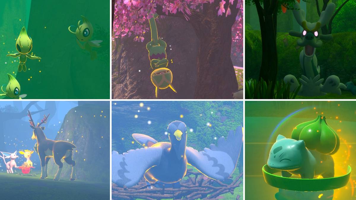 Some of the photo requests in the Elsewhere Forest course in New Pokemon Snap