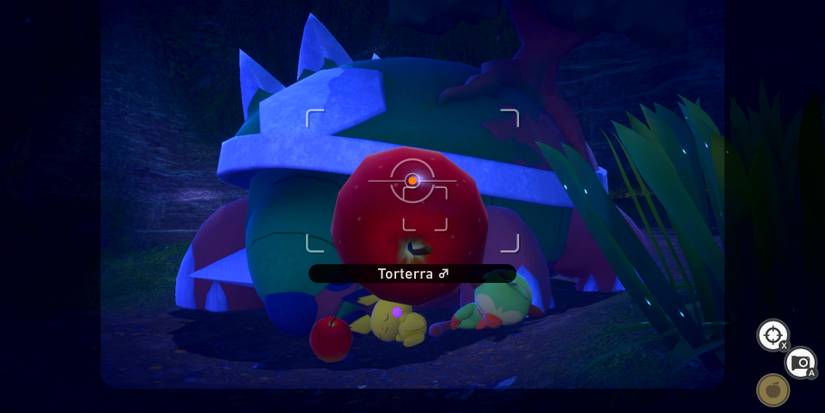 Waking up sleeping Pokemon with Fluffruit in New Pokemon Snap