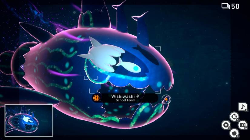 Wishiwashi (Maricopia Island Illumina Spot) in New Pokemon Snap