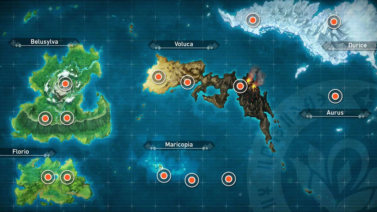 A complete map of New Pokemon Snap's Lental region after the 2.0 update
