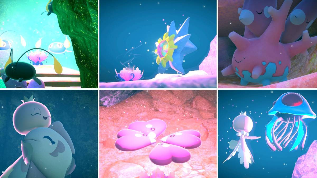 Some of the photo requests in the Lental Seafloor Undersea course in New Pokemon Snap