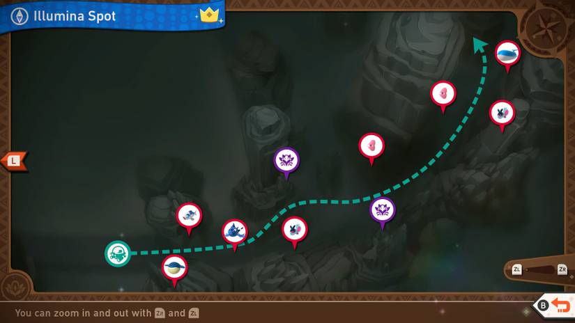 A complete map of the Maricopia Island Illumina Spot course in New Pokemon Snap
