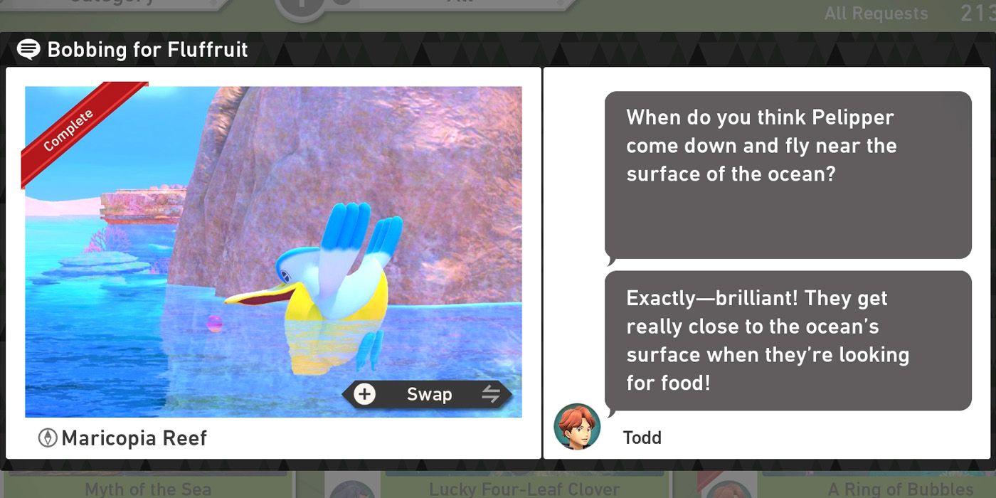 Запрос Bobbing for Fluffruit в курсе Maricopia Reef (Day) в New Pokemon Snap