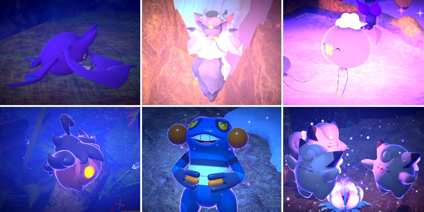 Some of the photo requests in the Outaway Cave course in New Pokemon Snap