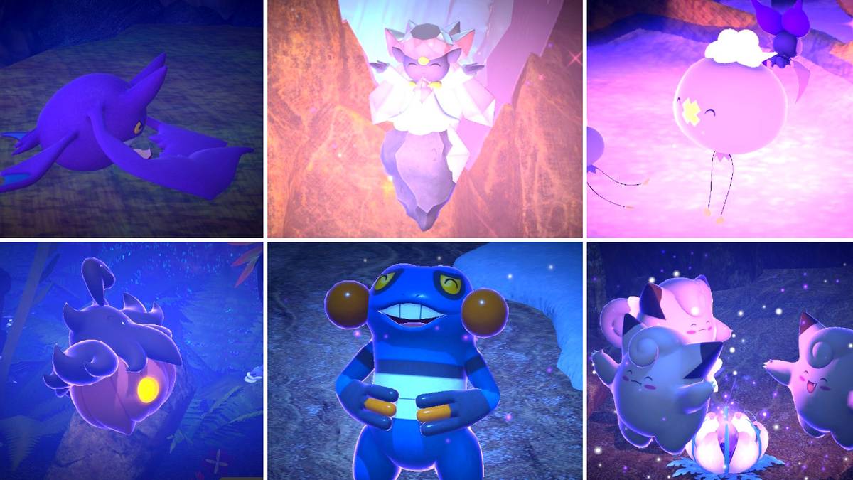 Some of the photo requests in the Outaway Cave course in New Pokemon Snap