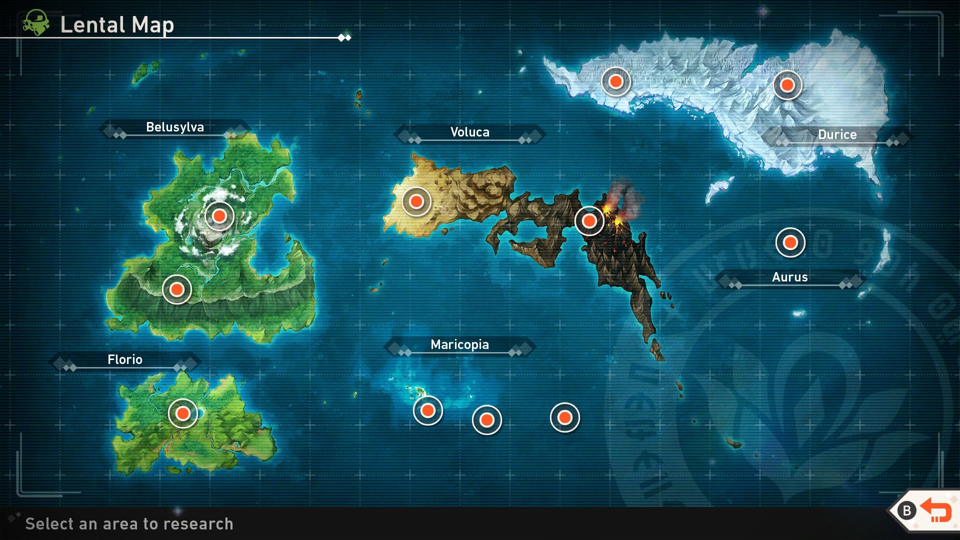 Полная карта региона Ленталь в New Pokemon Snap