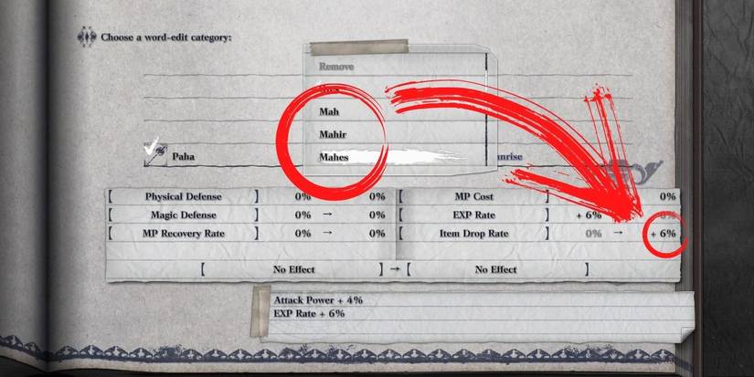 nier replicant word edit drop rate