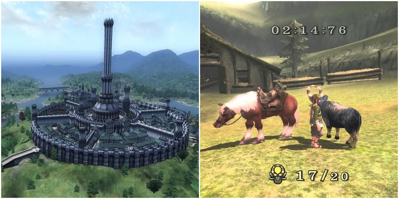 (Left) Imperial City from Oblivion (Right) Link with Epona