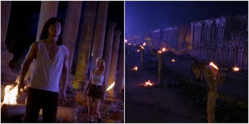 liu kang and sonya blade in mortal kombat's oldest movie.