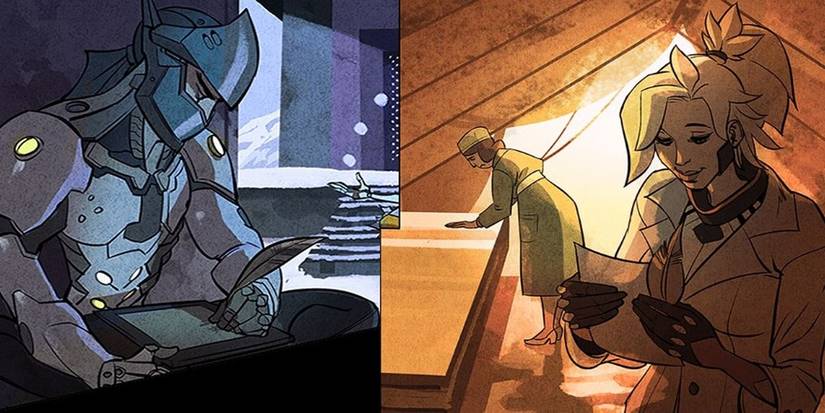 overwatch genji mercy comics letter