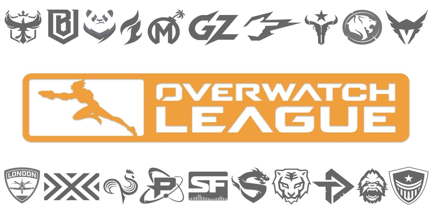 overwatch league logo team logos surrounding