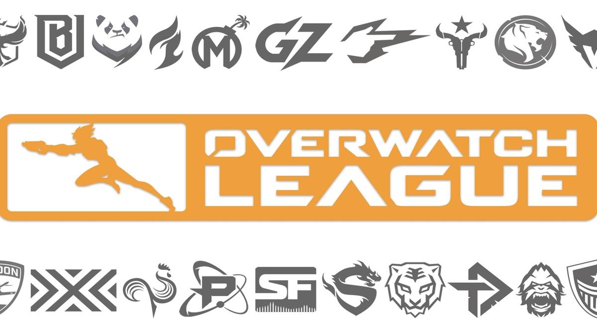 overwatch league logo team logos surrounding